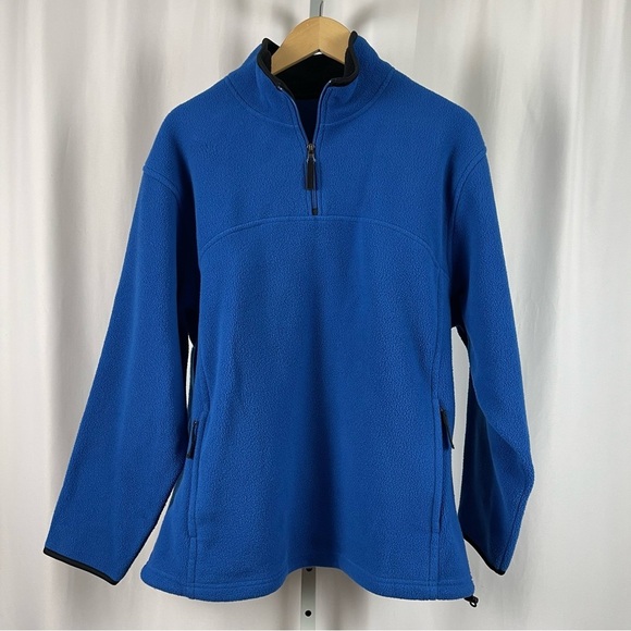 Vintage Large Heavy Fleece Outdoor Half Zip Pullover Winter Ski Snowboard Warm - Picture 1 of 6
